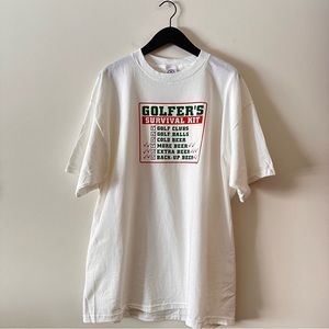Vintage Golfers Survival Kit Tee